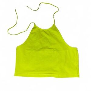 Bright Green Halter Crop Top
